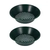 2pc Green Gold Pan Sifting Classifier Mesh Screen Mining Sifter Metal Clanning Tool Paring 34x34x10cm