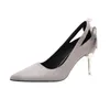 Kleid Schuhe Frauen Pumps 2023 Mode Damen Spitze Schwarze Perle High Heels 8 cm Stiletto Rot Braut Hochzeit Pary