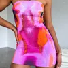 Günlük Elbiseler Seksi Parti Kulübü Bodycon Streetwear Yaz Kısa Mini Elbise Kadın 2023 Güz Giyim İş İçin Toptan Ürünler