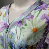 Vêtements ethniques Ramadan Eid Floral Print Vintage Abaya Marocain Kaftan Robe musulmane Hijab Femmes Turquie Jalabiya Arabe Oman Caftan Robe