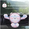 Car Dvr Car Holder Cute Phone Mobile Stand Smartphone Gps Support Mount For 13 12 11 Pro 8 Redmi Lg Drop Delivery Mobiles Motorcycles Dheqv