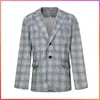 Men's Suits 2023 Casual Blazers Design EUR Version Slim-Fit Trend Business Coat Custom Skinny Prom Wedding Suit