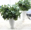 Fleurs décoratives 7 fourchettes Effie feuille plantes artificielles pour la maison Arrangement floral matériel fête de mariage plante décoration murale faux