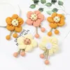 Fleurs décoratives Ins Style créatif mignon dessin animé soleil fleur bricolage maison cuisine réfrigérateur décoration vacances cadeau épingle à cheveux Bracelet