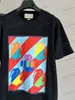 Xinxinbuy Men designer tee t shirt 23SS Paris Color Rabbit Letters Print Short Sleeve Cotton Women