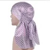 Vêtements ethniques Dromiya Hommes / Femmes Durag Polyester Bandana Chapeau Queue Headwrap Chapeaux Mode Bandeau Musulman Hijab