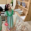 Kläder sätter 2023 barn sommarkläder baby pojke shorts set flickor lösa klänning koreanska barn kläder bror syster för tvillingar