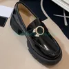 디자이너 드레스 슈즈 레이디 럭셔리 패션 두꺼운 발 뒤꿈치 6cm 검은 색 청키 힐 샌들 파티 여성 신발 크기 35-40