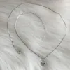 Colares de pingentes de moda coreana de renda amor por mulheres em forma de coração Clavicle Chain Chaker Cheker Cara de jóias vintage femininas