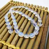 Chains 3 Strand Oval Fire Opalite Opal Bead White Gem CHIC 10 8MM