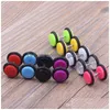 Plugs Tunnels Man Ear Stud Screw 100Pcs 9 Color S Of Cheater Faux Fake Gauges Tapers 16G Earrings Body Jewelry Drop Deliver Dhgarden Dhf9O