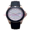 orologi da uomo di lusso 116655 40mm quadrante con diamanti cinturino in caucciù nero oro rosa lunetta in acciaio orologi da polso maschili scatola originale paper239F