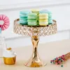 Andra evenemangsfestleveranser Guldkakestativ efterrättbord Stands Gold Pedestal Cake Stand Glass Cake Stands for Wedding Party Baby Shower Christmas 230217