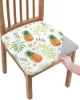 Chair Covers Fruit Pineapple Green Plant Plumeria Seat Cushion Stretch Dining Cover Slipcovers For Home El Living Room