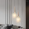 Pendant Lamps Modern Simple LED Crystal Lights Nordic Luxury Room Decor Lighting Living Bedroom Kitchen Bubble Hanging