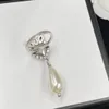 New Gem Diamond Letter Ring For Love Plaqué Argent Anneaux Fourniture de bijoux de mode linkA
