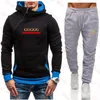 Casual sweatsuit Designer Tracksuit Men hoodies AND pants 2 Pieces Sets Mens Sweatshirt Pullover Sportswear Tennis Jogging Fitness269E