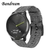 garmin vivoactive 4 4​​s venu Luxe Style Vivomove 3 3s HRクイックリリースストラップウォッチband12371のキャンバスナイロンウォッチバンド