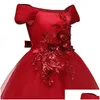 Auto DVR Mädchen Kleider Elegantes Kleid Abend Ballkleid Kinder Prinzessin Erstkommunion Teenager Schwarz Drop Lieferung Baby Mutterschaft Tuch Dhobc