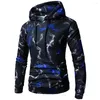 Hoodies masculinos Padrão da primavera e outono Man Printing Digital Time Time Moda Dinheiro Masculino Cultive -se Mangas Longo Capinho Capuz