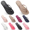 Moda Sapateiros de praia Flip Flops femininos verdes amarelo vermelho laranja marinho bule branco rosa marrom púrpura de verão esporte 35-38