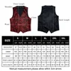 Hommes gilets soie robe formelle costume gilet cravate ensemble pour mariage mâle Satin bordeaux rouge gilet sans manches veste haut décontracté 230217