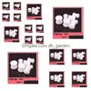 Plugs Tunnels 100st/Lot 312mm White Body Jewelry Acrylic Solid Flesh Tunnel Ear Plug Pierce Drop Delivery Dhgarden Dhdh3