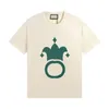 مصمم عصري رجال تي قمصان لطيفة قميص رسم القمصان T قمصان الأزياء الفاخرة T-Shirt رسالة طباعة Lightning Crown Size M-XXL