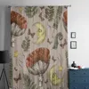 Tenda Vintage Foresta Magica Stregoneria Luna Fungo Occulto Tende Trasparenti Per Soggiorno Tulle Finestra Camera Da Letto Cucina Tende