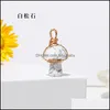 Charms Natural Crystal Stone 2cm Cogumelo Estátua Escultura Reiki Cura Fio Dourado Envoltório Pingente Para Colar Jóias Fazendo Gota Deliv Dhmey