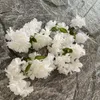 Dekorativa blommor simulerade körsbärsblomrum rum sovrum konstgjord blomma bröllop hall båg dekor falska rosa blå vit sakura gren
