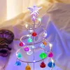 Decorazioni natalizie LED Atmosphere Night Light Crystal Tree Shape Forniture Lampada da tavolo da scrivania incandescente U2D0