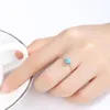 Cluster Rings Solitaire Ring Turquoise Style Soul Jewelry Good Jewerly For Women 2023 Gift In 925 Sterling Silver Super Deals