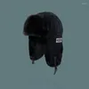 Berets Lei Feng Hat Women's Autumn Winter Korean Fashion Versatile Hair Thickened Warm Ear Protection Men's Ski Flying