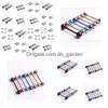 Anneaux de langue Piercing Couleurs Bijoux de corps Titane anodisé 100Pcs / Lot Drop Delivery Dhgarden Dh0Lm