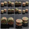 Plugs Tunnels Mix 518Mm Taille 48Pcs / Lot Nature Pierre Oreille Jauge Civière Chair Expander Pierce Drop Livraison Bijoux Corps Dhgarden Dhdlz