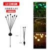 Party 10 LED Solar-LED-Licht im Freien wasserdichter Garten Sonnenlicht betriebene Landschaftslichter Firefly Gartenlichter Rasen Garten Dekor Solarlicht WLL1915