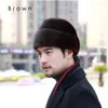 Berets Aorice Man Real Hat Cap 2023 Winter Snow Unisexe Natural Beret Hats Caps HF003