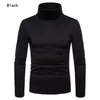 Мужские свитера 2023 Men Men Men Men Roll Turtle Neck Sealver вязаная джампер с твердыми топами рубашка свитера