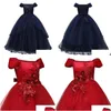 Auto DVR Mädchen Kleider Elegantes Kleid Abend Ballkleid Kinder Prinzessin Erstkommunion Teenager Schwarz Drop Lieferung Baby Mutterschaft Tuch Dhobc