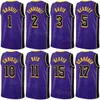 Printed Earned Classic Basketball Malik Beasley Jerseys 5 Davon Reed 11 Mohamed Bamba 12 Jarred Vanderbilt 2 Rui Hachimura 28 DAngelo Russell 1 Breathable Men Women