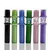 Último colorido pirex grosso de vidro de vidro fumando apanhador de fumante Bat One Hitter Portable Herb Dry Tobacco Preroll Rollo