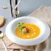 Cuencos Estilo occidental Hogar Cerámica blanca pura Tazón Sopa Ensalada Postre Fruta