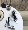 zapatos de diseñador mujer Sandalias fiesta moda Sandalia Zapato de baile nuevos tacones sexy Señora boda SHoes Cinturón de metal hebilla Zapatos de vestir de mujer de tacón alto