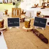 Blackboards Mini Chalkboard Label Tekens 10 Pack Framed Easel Stand houten Blackboard voor buffet Food Wedding Place Cards 230217