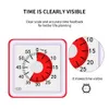 Kitchen Timers 60 Minutes Silent Visual Analog Student Classroom Countdown Cooking Management Tools Adults Adjustable Egg 230217