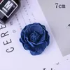 Decorative Flowers Wreaths 5Pcs/Lot Korea Denim Fabric Flowers Hair Accessories Clothes Hats Dress Decoration DIY Crafts Supplies T230217