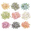 Flores decorativas grinaldas 50pcs 2cm multicolor margarida flor cabeças mini seda barato flores artificiais para grinalda scrapbooking casa decoração de casamento t230217