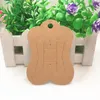 Jewelry Pouches White Brown Paper Hairpin Packaging Card Handmade Hair Accessories Kraft Display Cards 24pcs/Lot