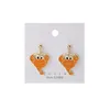 Stud Earrings Cartoon Hypoallergenic Crab For Woemen Red Yellow Cute Student 2023 Fashion Jewelry AccessoriesStud Odet22 Mill22